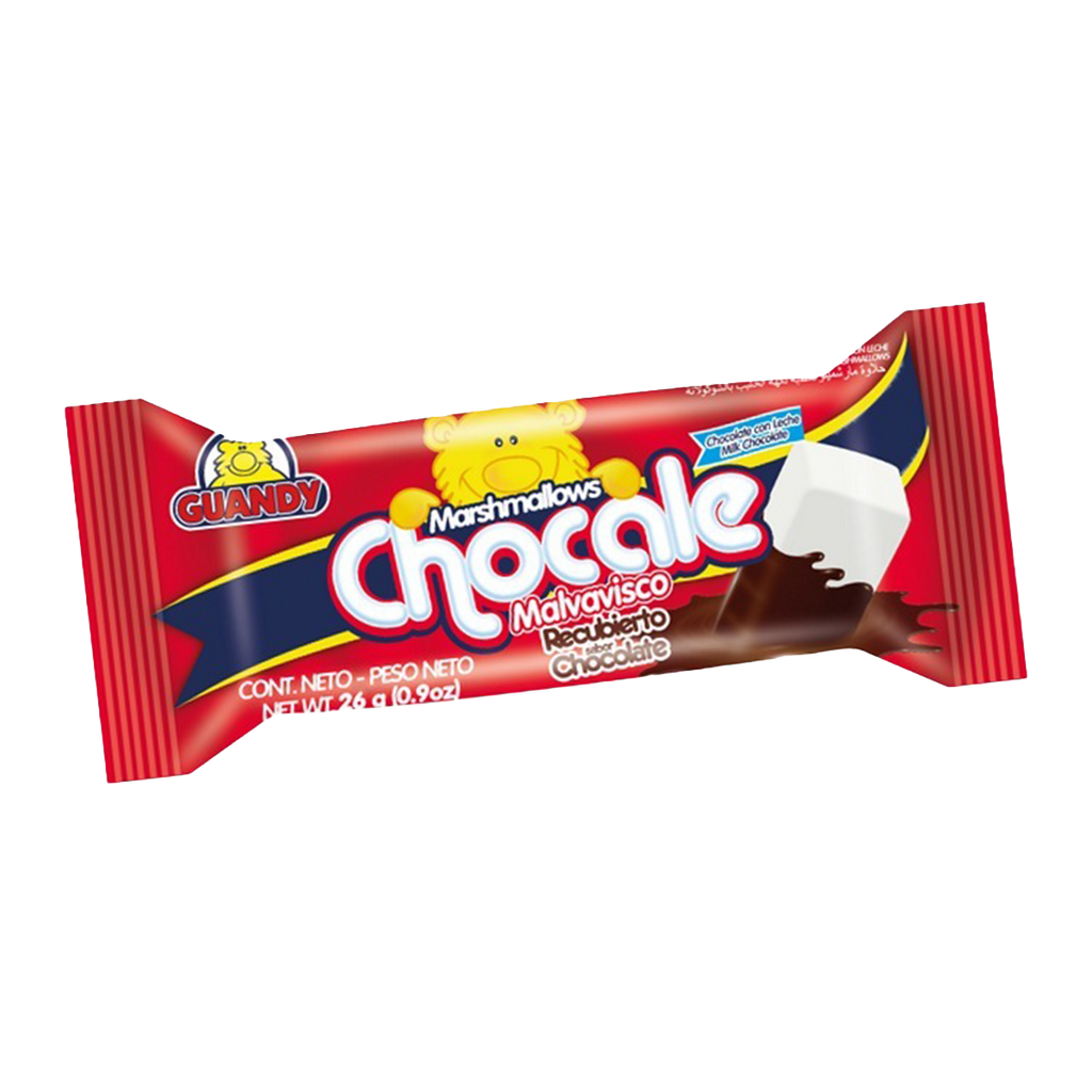 CHOCALE MALVAVISCO CUBIERTO DE CHOCOLATE - TIRA 12 UNIDADES