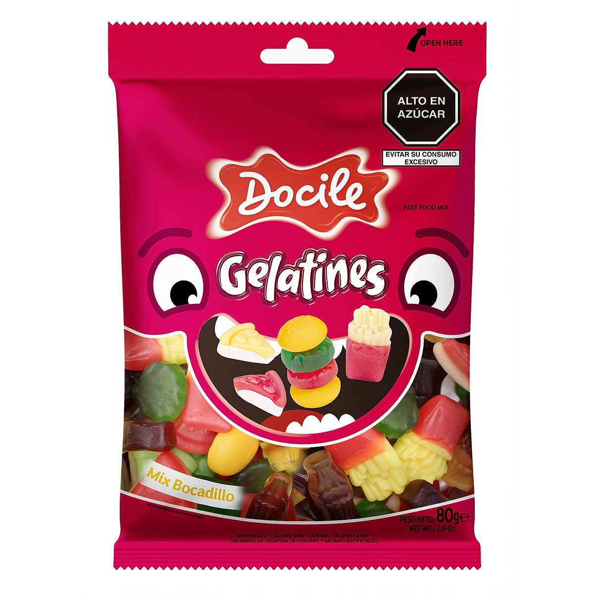 GELATINES COMIDA RAPIDA - 80 g