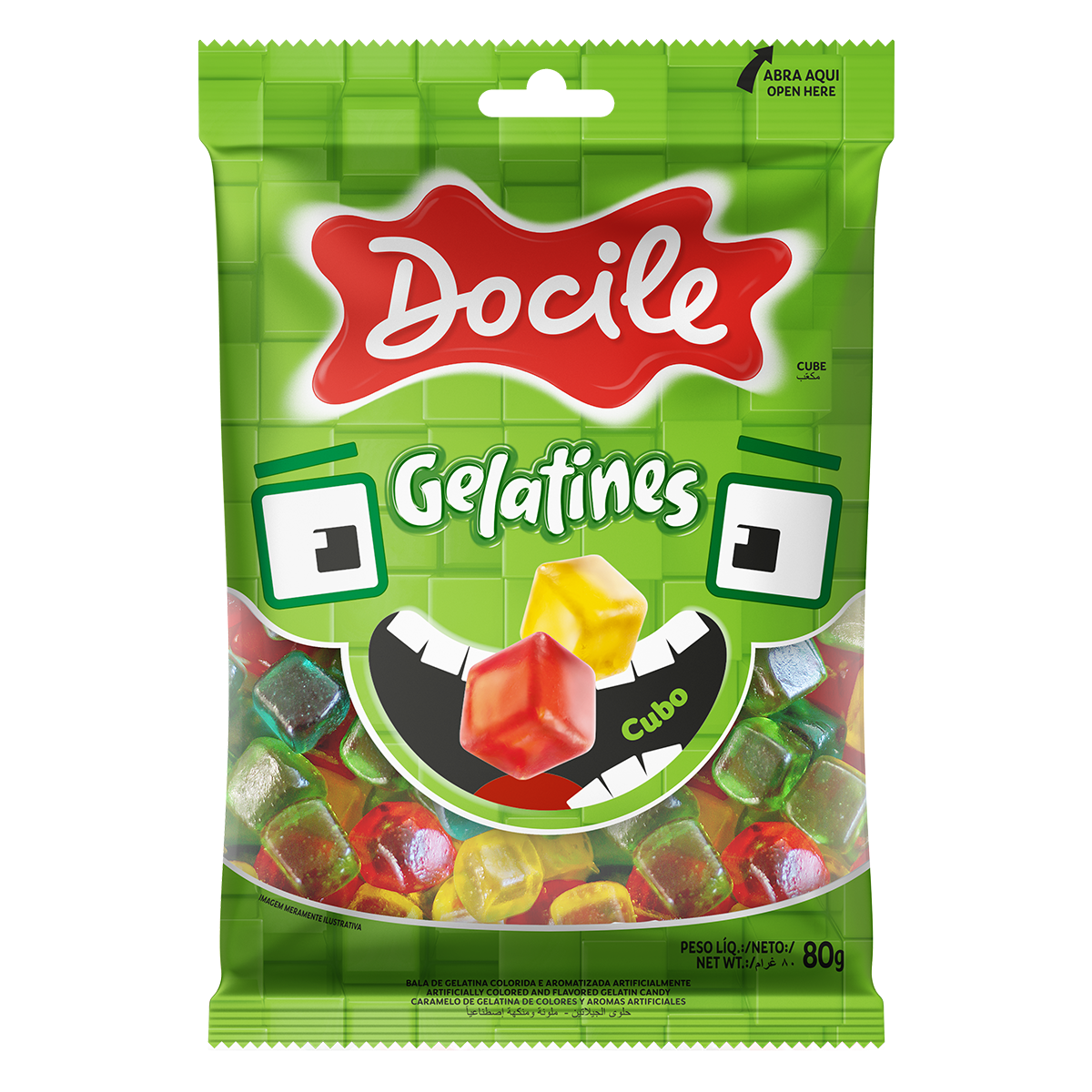 GELATINES CUBOS MIX - 80 g