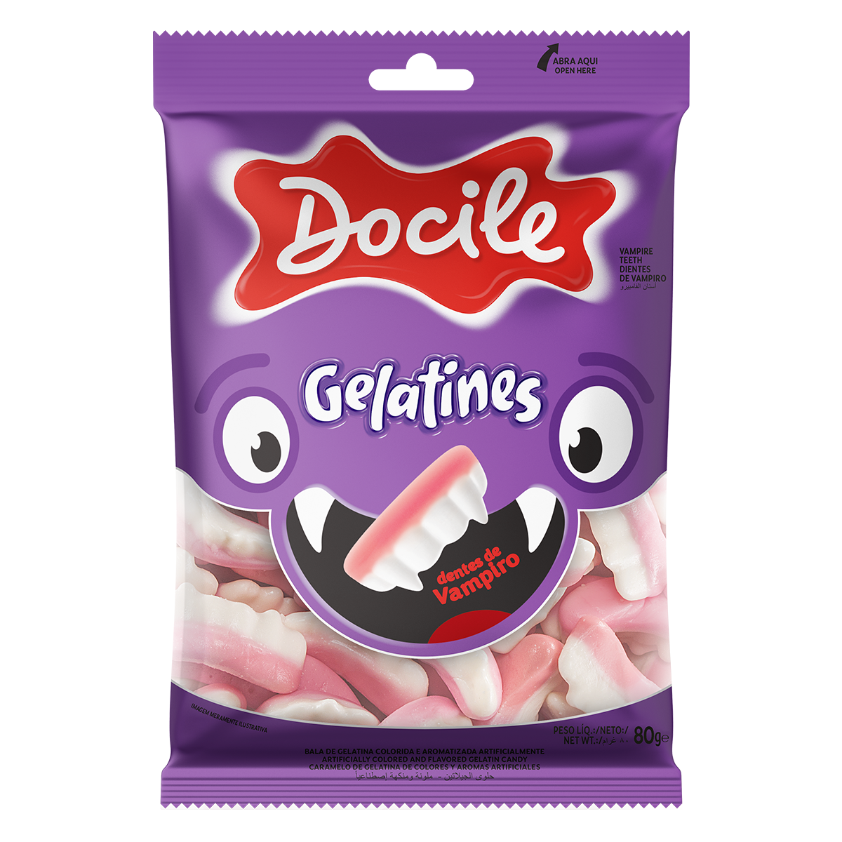 GELATINES DIENTES DE VAMPIRO - 80 g