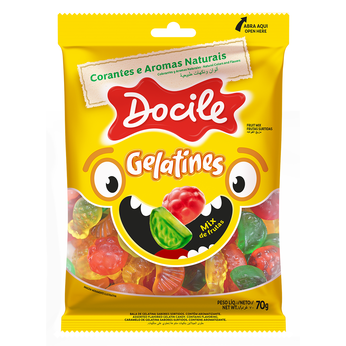 GELATINES MIX DE FRUTAS - 80 g