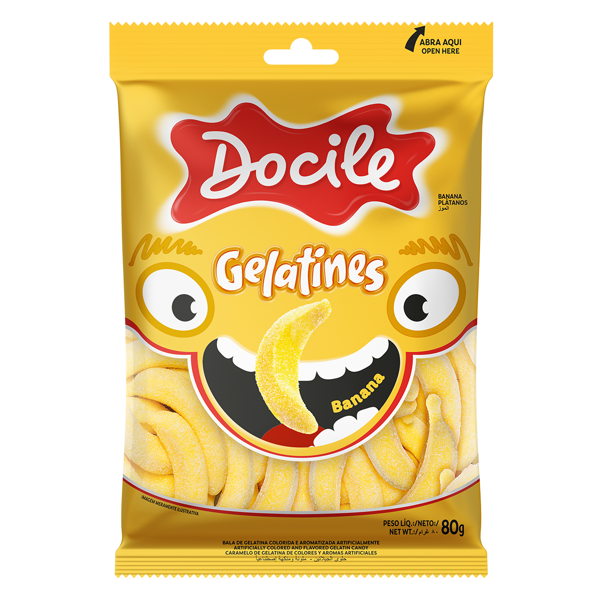 GELATINES PLATANOS - 80 g