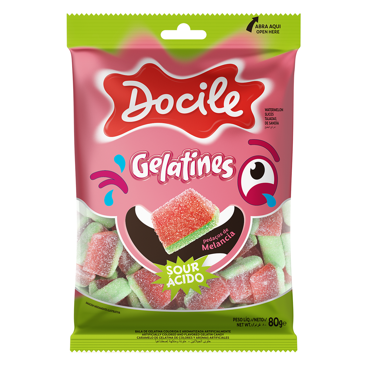 GELATINES SANDIA ACIDA - 80 g